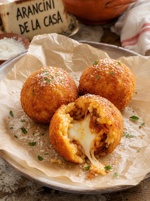 Arancini de la casa