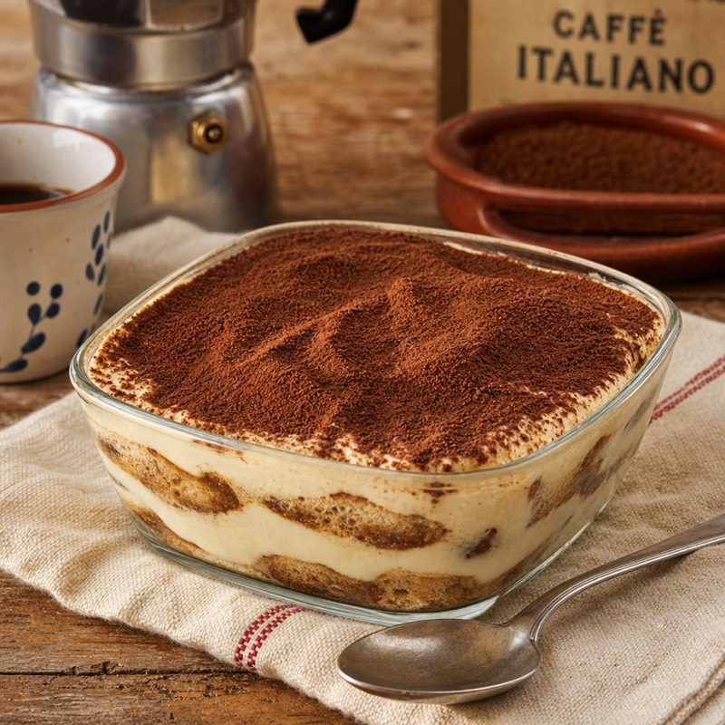 Tiramisú casero